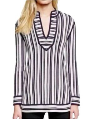 🛥️TORY BURCH🛥️COTTON KNIT STRIPE TUNIC🛥️